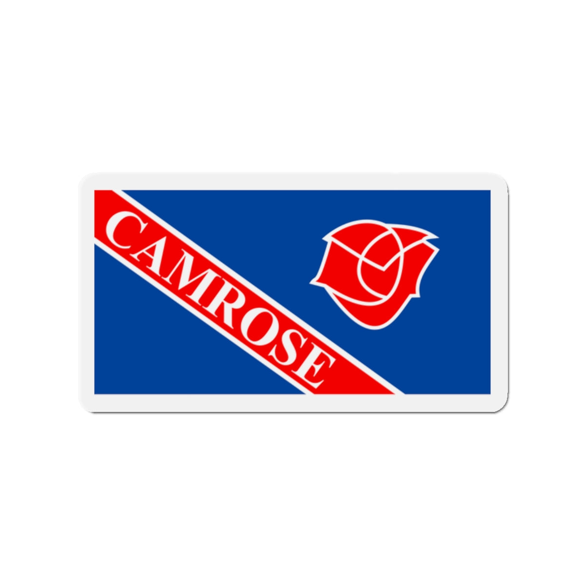 Flag of Camrose Alberta Canada - Die-Cut Magnet-2" x 2"-The Sticker Space