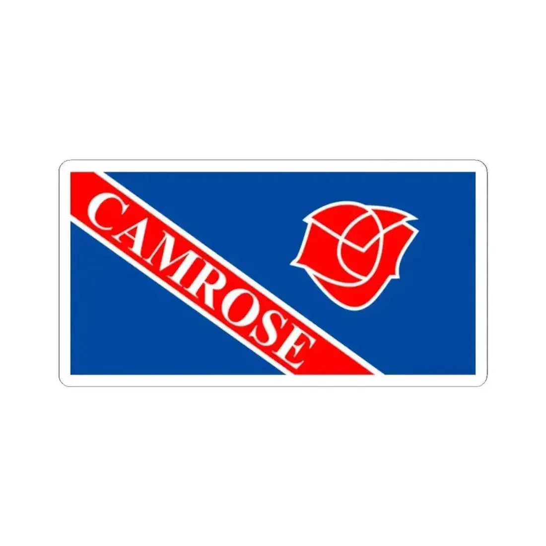 Flag of Camrose Alberta (Canada) STICKER Vinyl Kiss-Cut Decal 2 Inch White - The Sticker Space