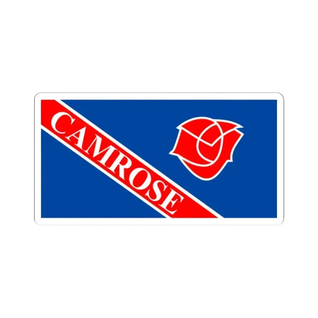 Flag of Camrose Alberta Canada - STICKER Vinyl Kiss-Cut Decal 2 Inch White - The Sticker Space