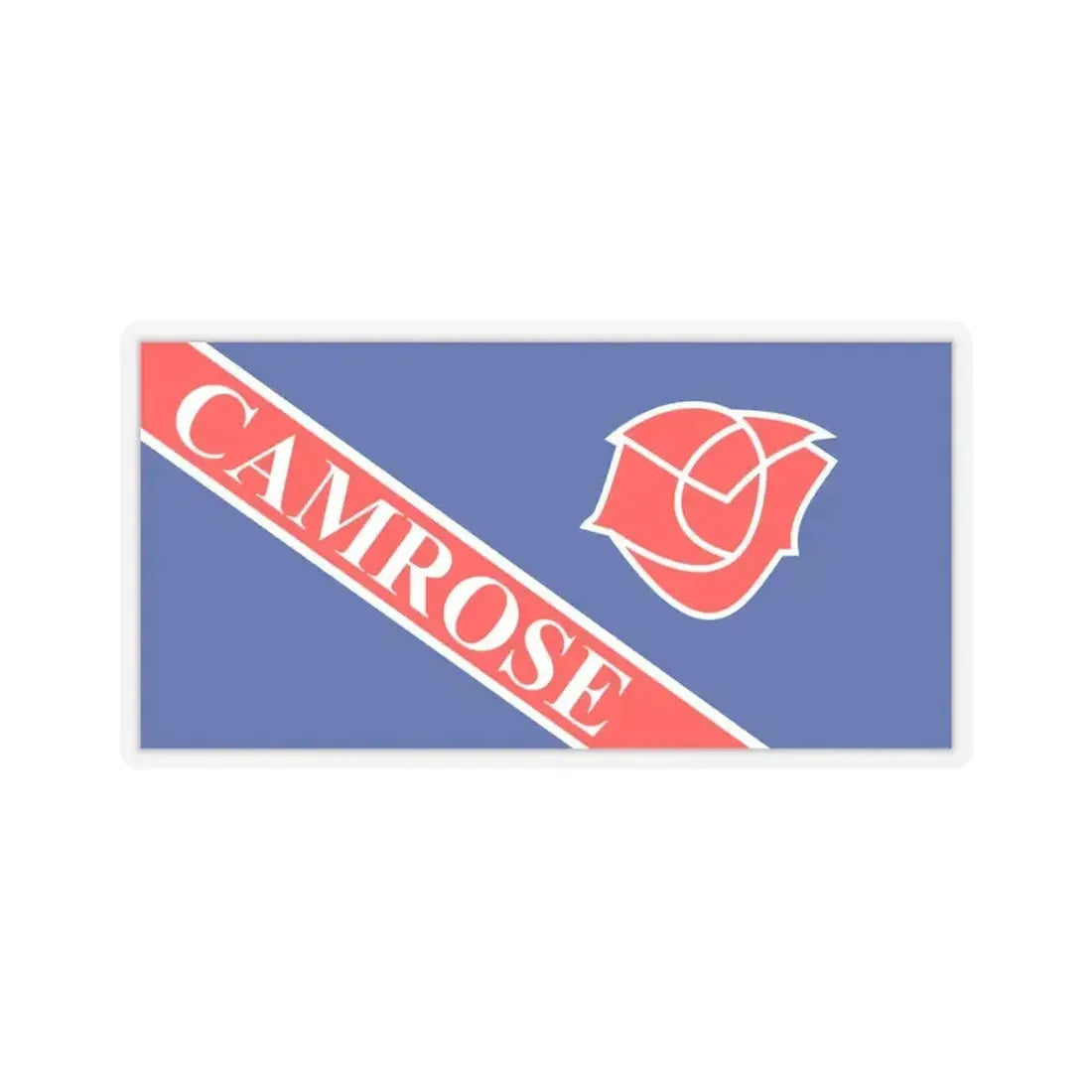 Flag of Camrose Alberta Canada - STICKER Vinyl Kiss-Cut Decal 4 Inch Transparent - The Sticker Space