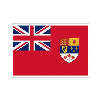 Flag of Canada 1957-1965 2-3 (Canada) STICKER Vinyl Kiss-Cut Decal 4 Inch White - The Sticker Space