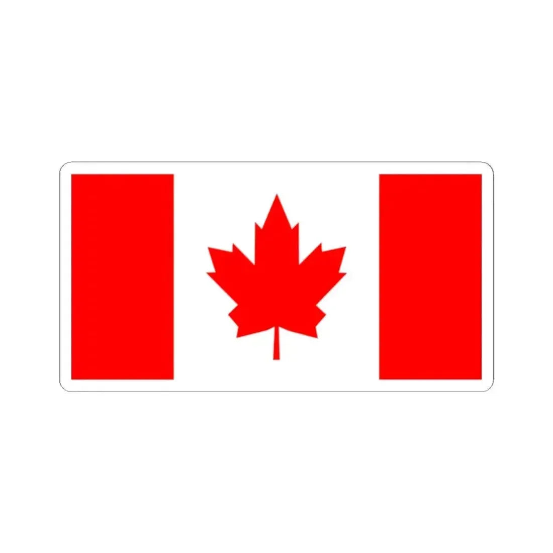 Flag of Canada 1964 (Canada) STICKER Vinyl Kiss-Cut Decal 2 Inch White - The Sticker Space