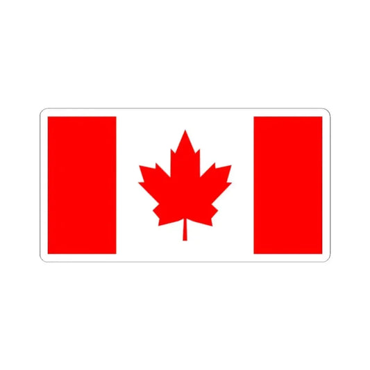 Flag of Canada 1964 (Canada) STICKER Vinyl Kiss-Cut Decal 2 Inch White - The Sticker Space
