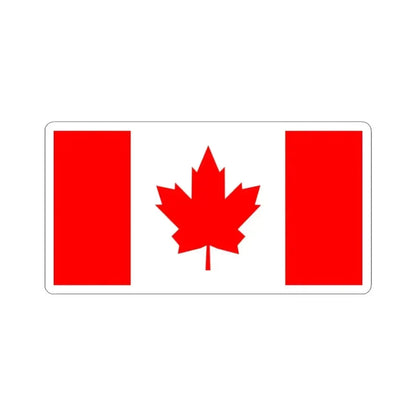 Flag of Canada 1964 (Canada) STICKER Vinyl Kiss-Cut Decal 3 Inch White - The Sticker Space