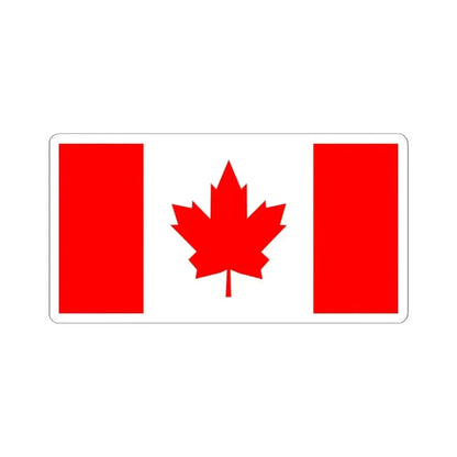 Flag of Canada 1964 (Canada) STICKER Vinyl Kiss-Cut Decal 4 Inch White - The Sticker Space