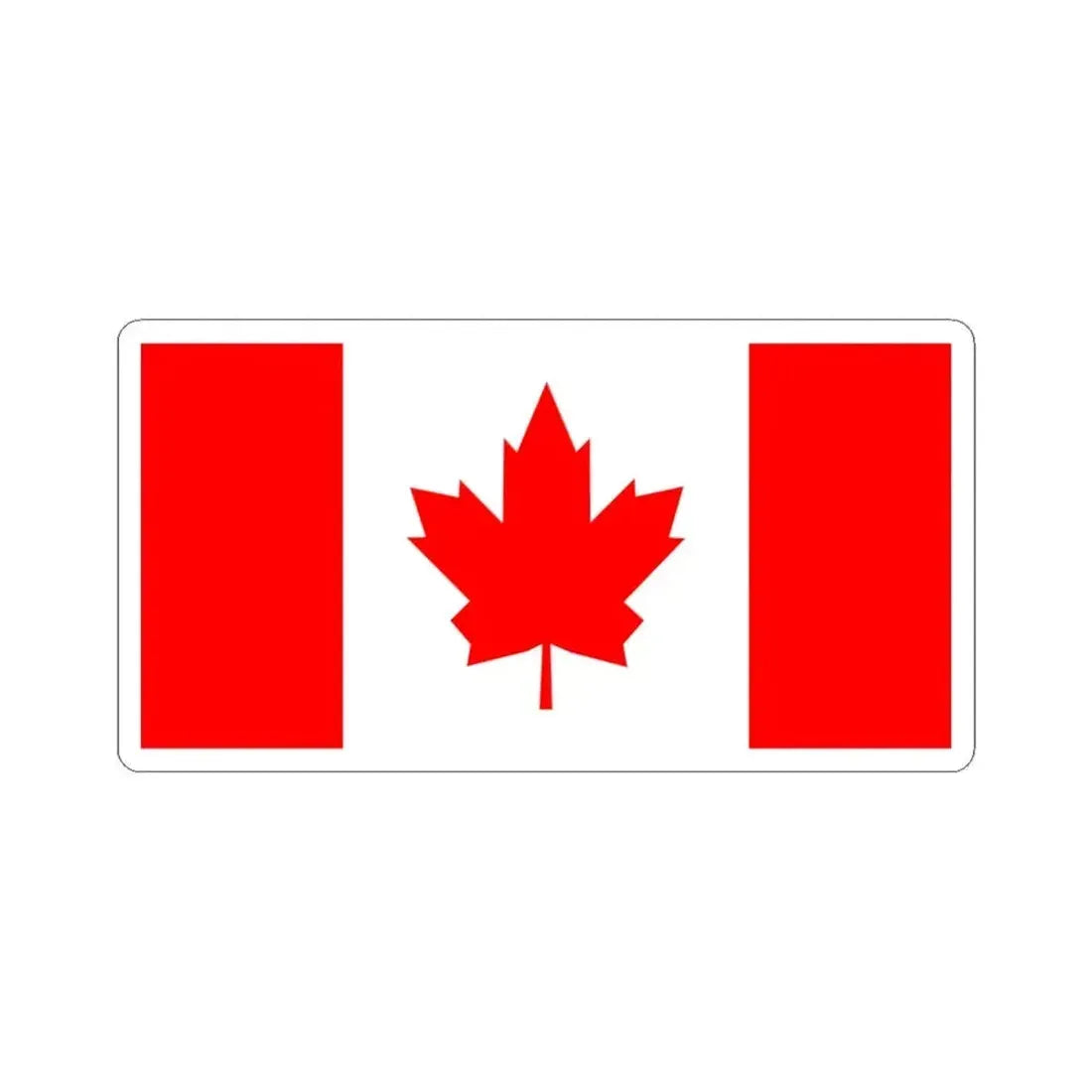 Flag of Canada 1964 (Canada) STICKER Vinyl Kiss-Cut Decal 6 Inch White - The Sticker Space