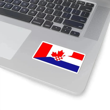 Flag of Canada and Croatia (Canada) STICKER Vinyl Kiss-Cut Decal - The Sticker Space