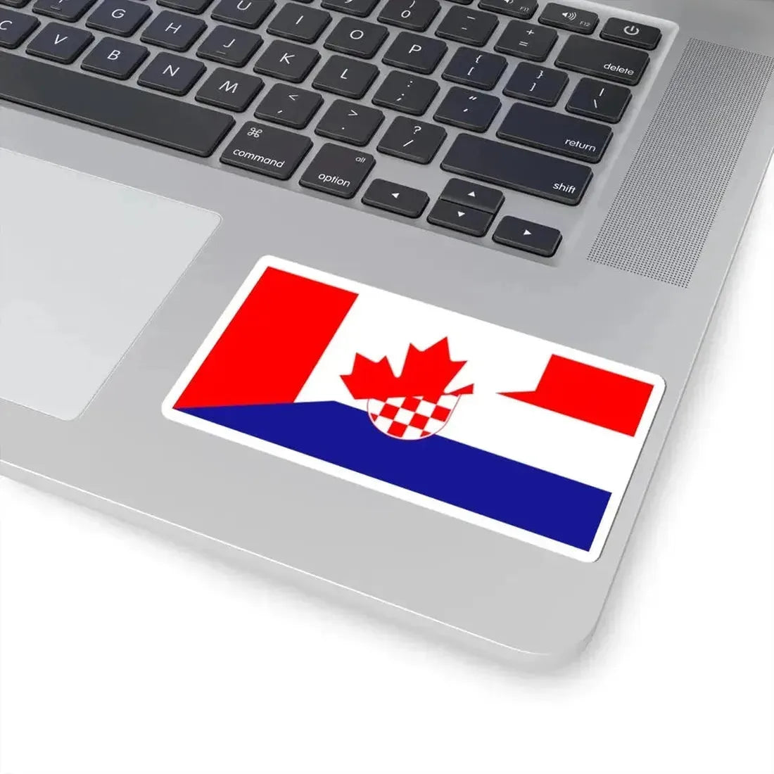 Flag of Canada and Croatia (Canada) STICKER Vinyl Kiss-Cut Decal - The Sticker Space