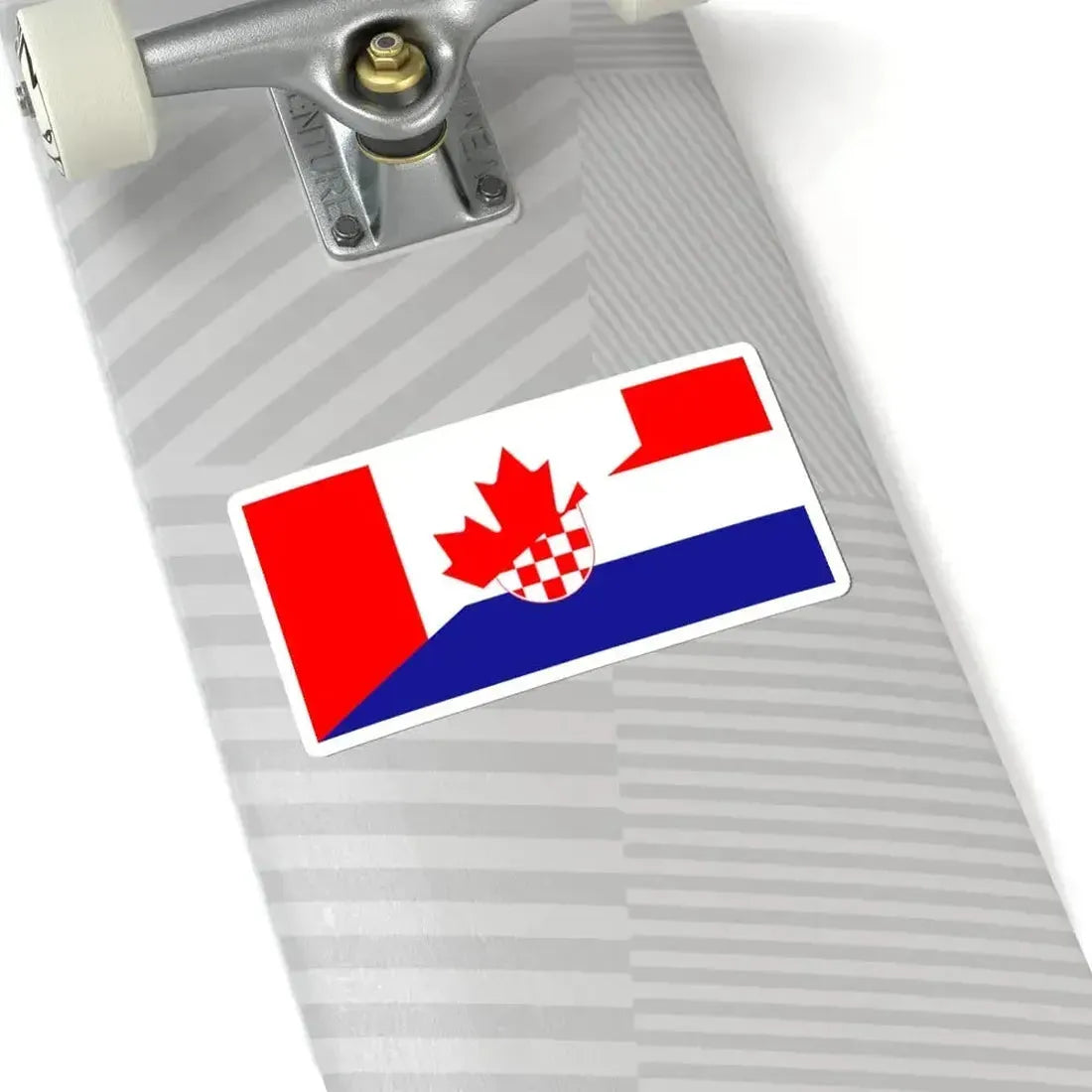 Flag of Canada and Croatia (Canada) STICKER Vinyl Kiss-Cut Decal - The Sticker Space