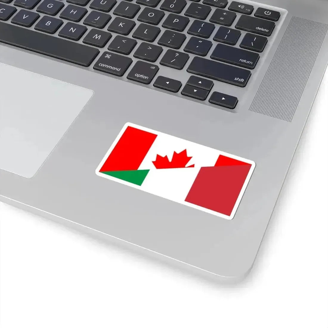 Flag of Canada and Italy (Canada) STICKER Vinyl Kiss-Cut Decal - The Sticker Space