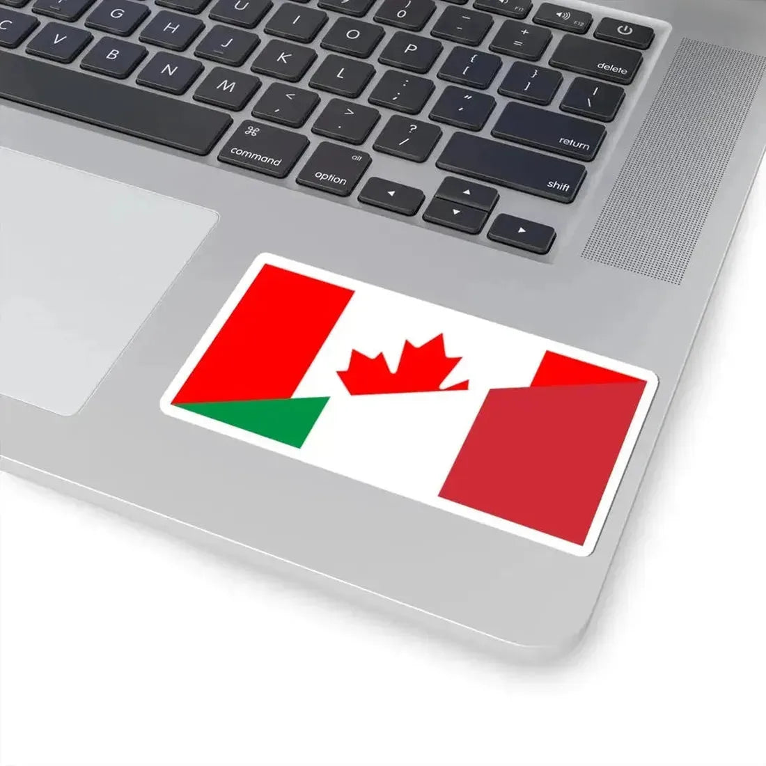 Flag of Canada and Italy (Canada) STICKER Vinyl Kiss-Cut Decal - The Sticker Space