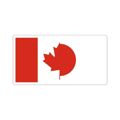 Flag of Canada and Japan (Canada) STICKER Vinyl Kiss-Cut Decal 3 Inch White - The Sticker Space