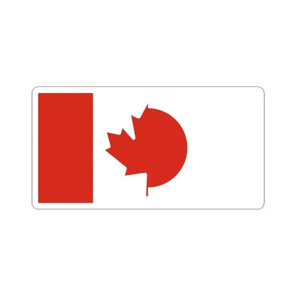 Flag of Canada and Japan (Canada) STICKER Vinyl Kiss-Cut Decal 6 Inch White - The Sticker Space