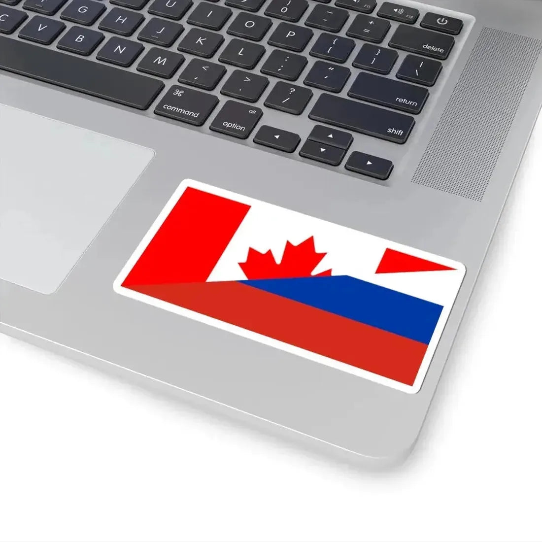 Flag of Canada and Russia (Canada) STICKER Vinyl Kiss-Cut Decal - The Sticker Space