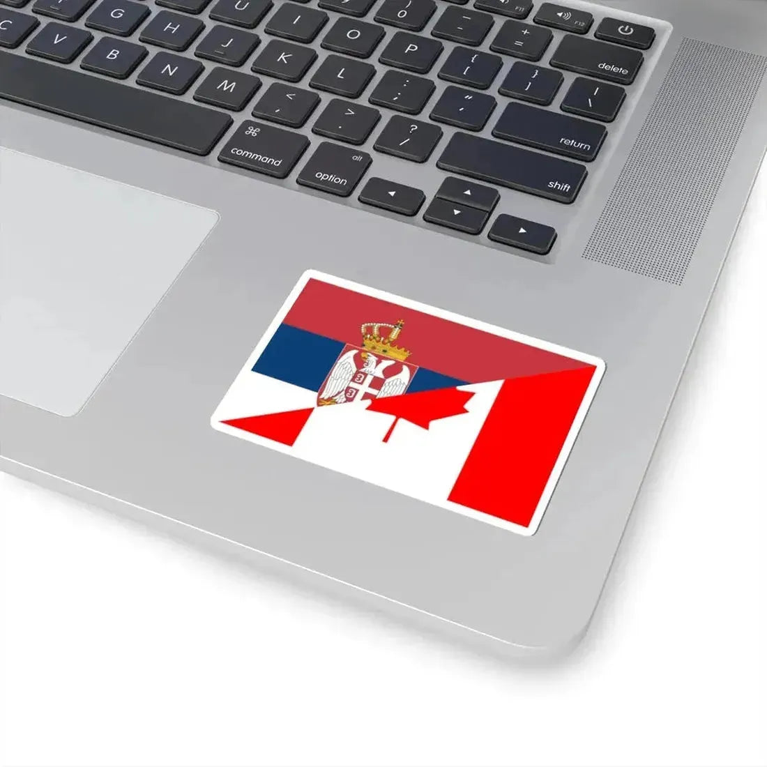 Flag of Canada and Serbia (Canada) STICKER Vinyl Kiss-Cut Decal - The Sticker Space