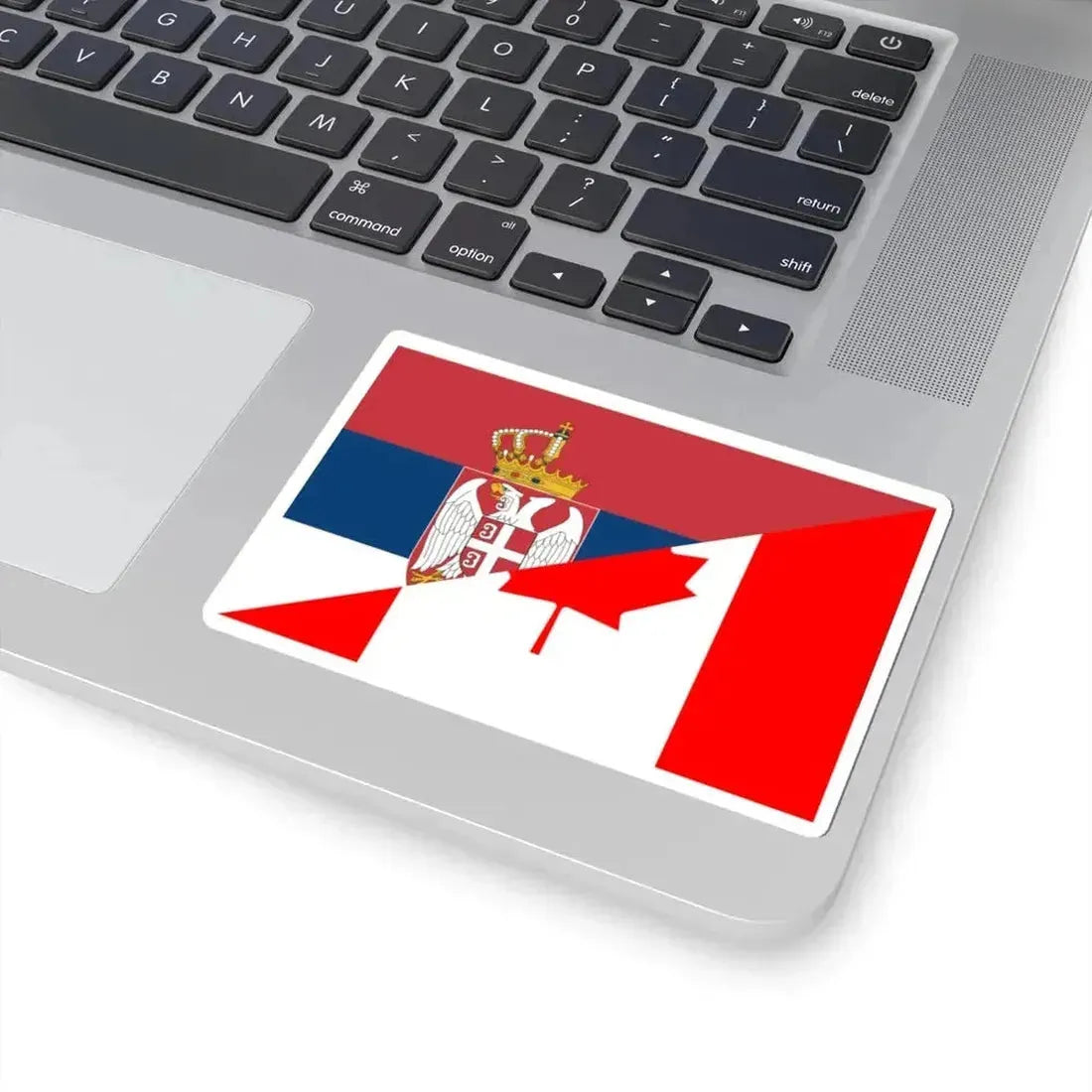 Flag of Canada and Serbia (Canada) STICKER Vinyl Kiss-Cut Decal - The Sticker Space