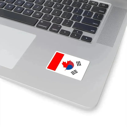 Flag of Canada and South Korea (Canada) STICKER Vinyl Kiss-Cut Decal - The Sticker Space