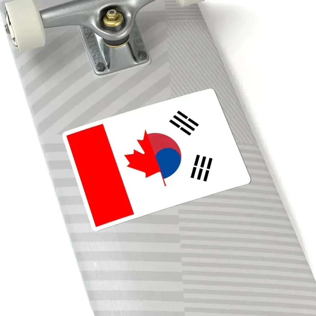 Flag of Canada and South Korea (Canada) STICKER Vinyl Kiss-Cut Decal - The Sticker Space