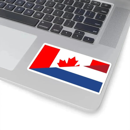 Flag of Canada and the Netherlands (Canada) STICKER Vinyl Kiss-Cut Decal - The Sticker Space