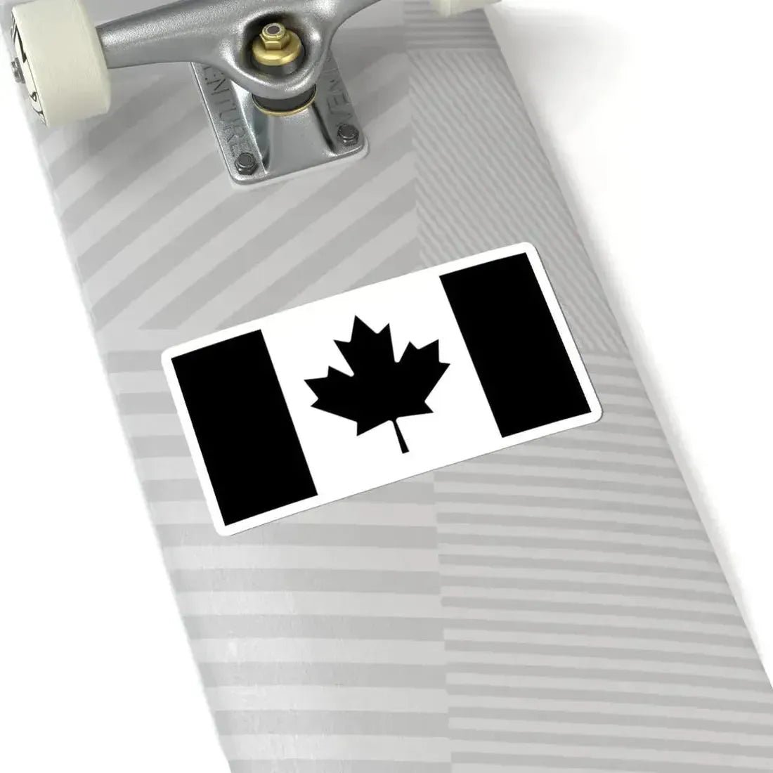 Flag of Canada black and white (Canada) STICKER Vinyl Kiss-Cut Decal - The Sticker Space