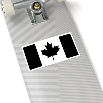 Flag of Canada black and white (Canada) STICKER Vinyl Kiss-Cut Decal - The Sticker Space
