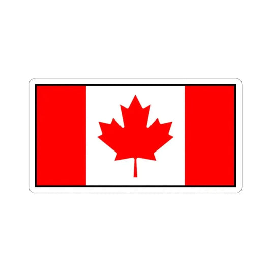 Flag of Canada bordered (Canada) STICKER Vinyl Kiss-Cut Decal 2 Inch White - The Sticker Space