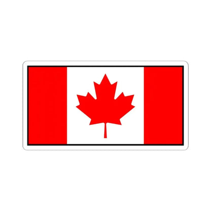 Flag of Canada bordered (Canada) STICKER Vinyl Kiss-Cut Decal 3 Inch White - The Sticker Space