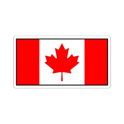 Flag of Canada bordered (Canada) STICKER Vinyl Kiss-Cut Decal 4 Inch White - The Sticker Space