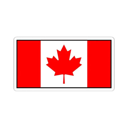 Flag of Canada bordered (Canada) STICKER Vinyl Kiss-Cut Decal 6 Inch White - The Sticker Space