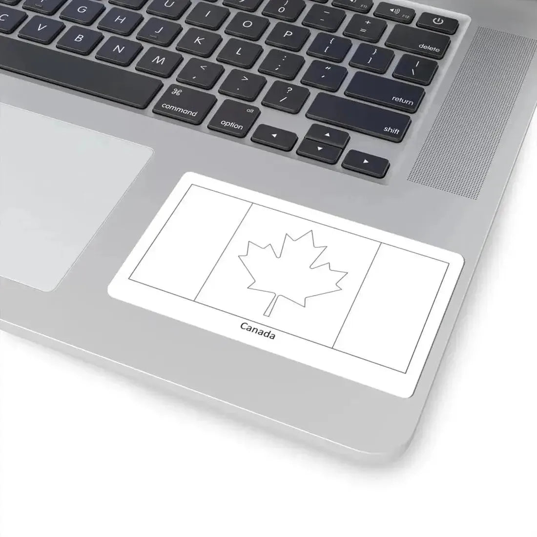 Flag of Canada colouring page (Canada) STICKER Vinyl Kiss-Cut Decal - The Sticker Space