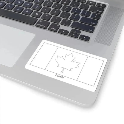 Flag of Canada colouring page (Canada) STICKER Vinyl Kiss-Cut Decal - The Sticker Space