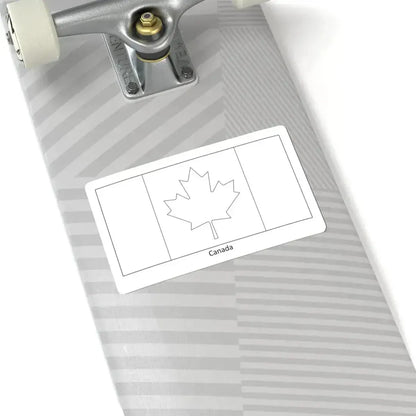 Flag of Canada colouring page (Canada) STICKER Vinyl Kiss-Cut Decal - The Sticker Space