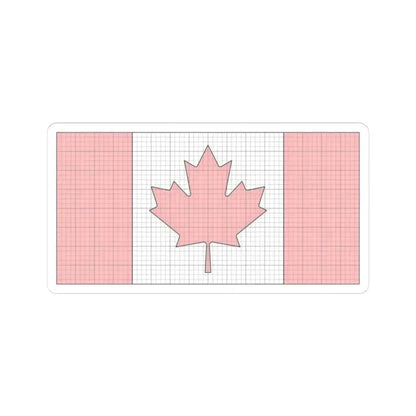 Flag of Canada construction sheet (Canada) STICKER Vinyl Kiss-Cut Decal 2 Inch White - The Sticker Space