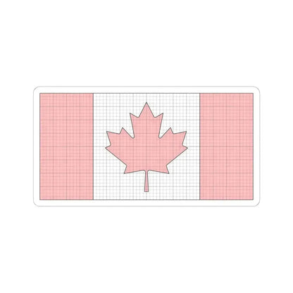 Flag of Canada construction sheet (Canada) STICKER Vinyl Kiss-Cut Decal 6 Inch White - The Sticker Space