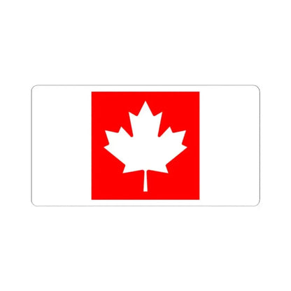 Flag of Canada inverted colours (Canada) STICKER Vinyl Kiss-Cut Decal 2 Inch White - The Sticker Space