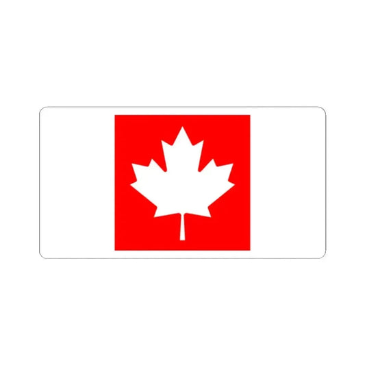 Flag of Canada inverted colours (Canada) STICKER Vinyl Kiss-Cut Decal 2 Inch White - The Sticker Space