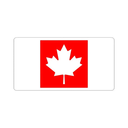Flag of Canada inverted colours (Canada) STICKER Vinyl Kiss-Cut Decal 3 Inch White - The Sticker Space