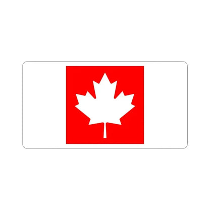 Flag of Canada inverted colours (Canada) STICKER Vinyl Kiss-Cut Decal 6 Inch White - The Sticker Space