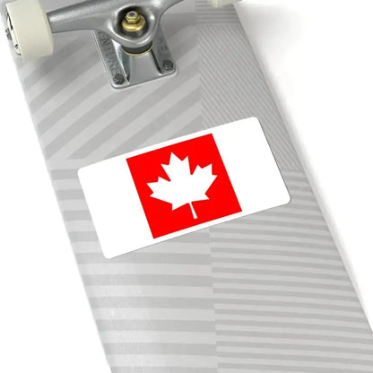Flag of Canada inverted colours (Canada) STICKER Vinyl Kiss-Cut Decal - The Sticker Space