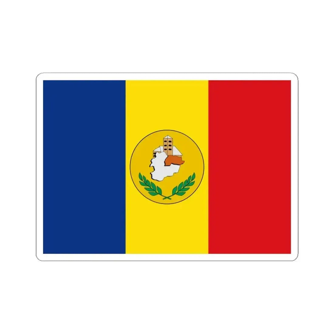 Flag of Canillo (Andorra) STICKER Vinyl Kiss-Cut Decal 6 Inch White - The Sticker Space