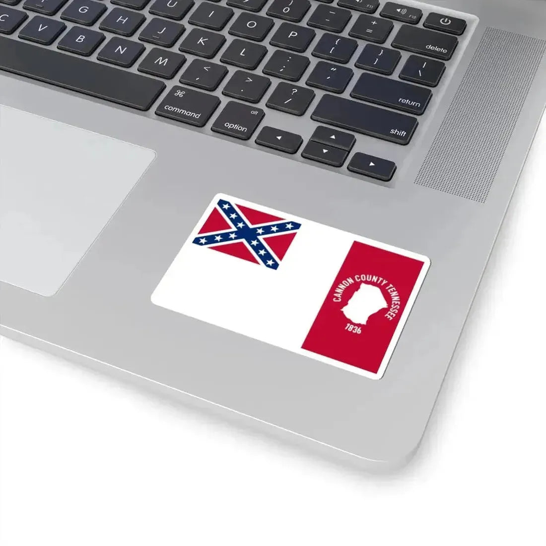 Flag of Cannon County Tennessee (United States) STICKER Vinyl Kiss-Cut Decal - The Sticker Space