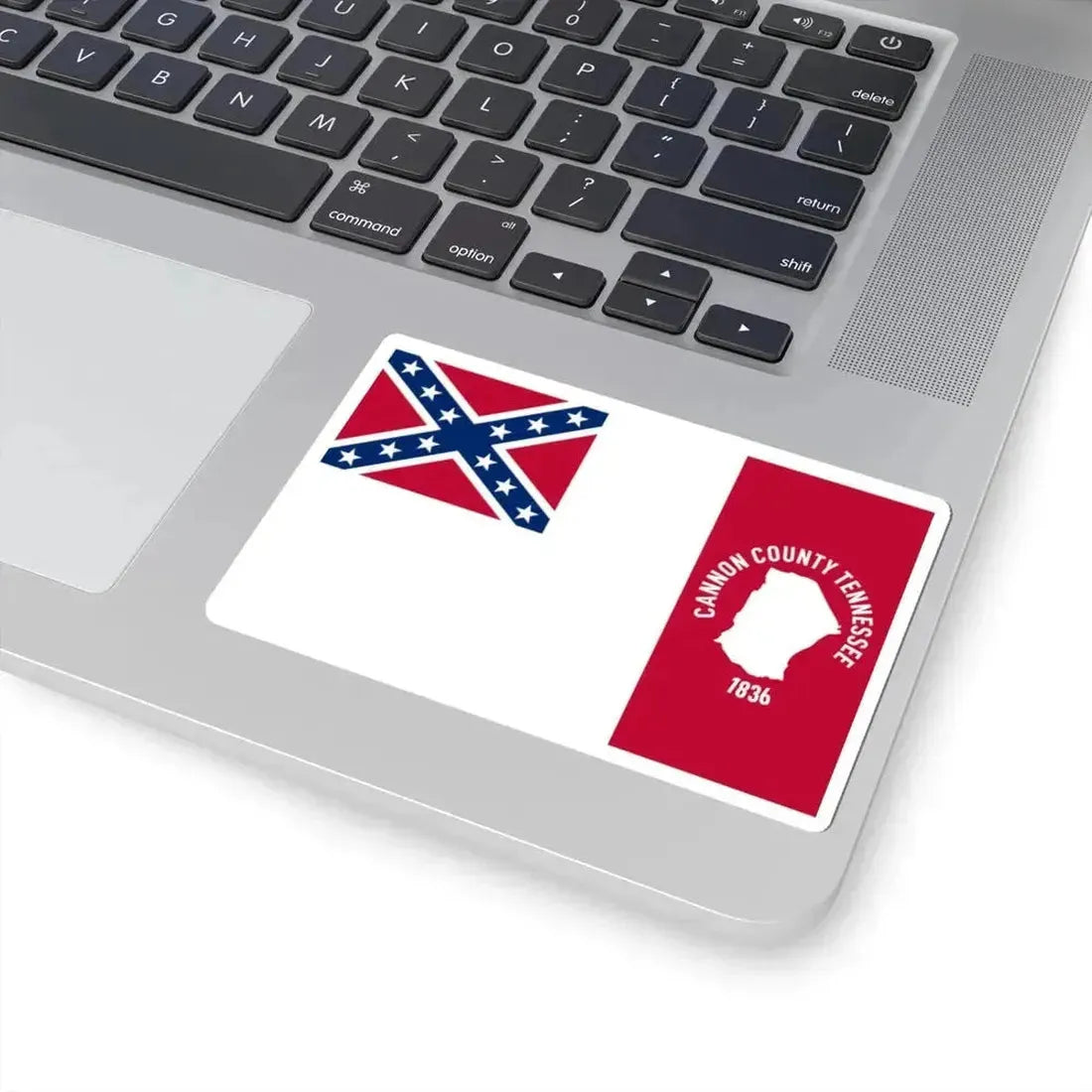 Flag of Cannon County Tennessee (United States) STICKER Vinyl Kiss-Cut Decal - The Sticker Space