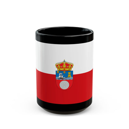 Flag of Cantabria Spain - Black Coffee Mug-15oz-The Sticker Space