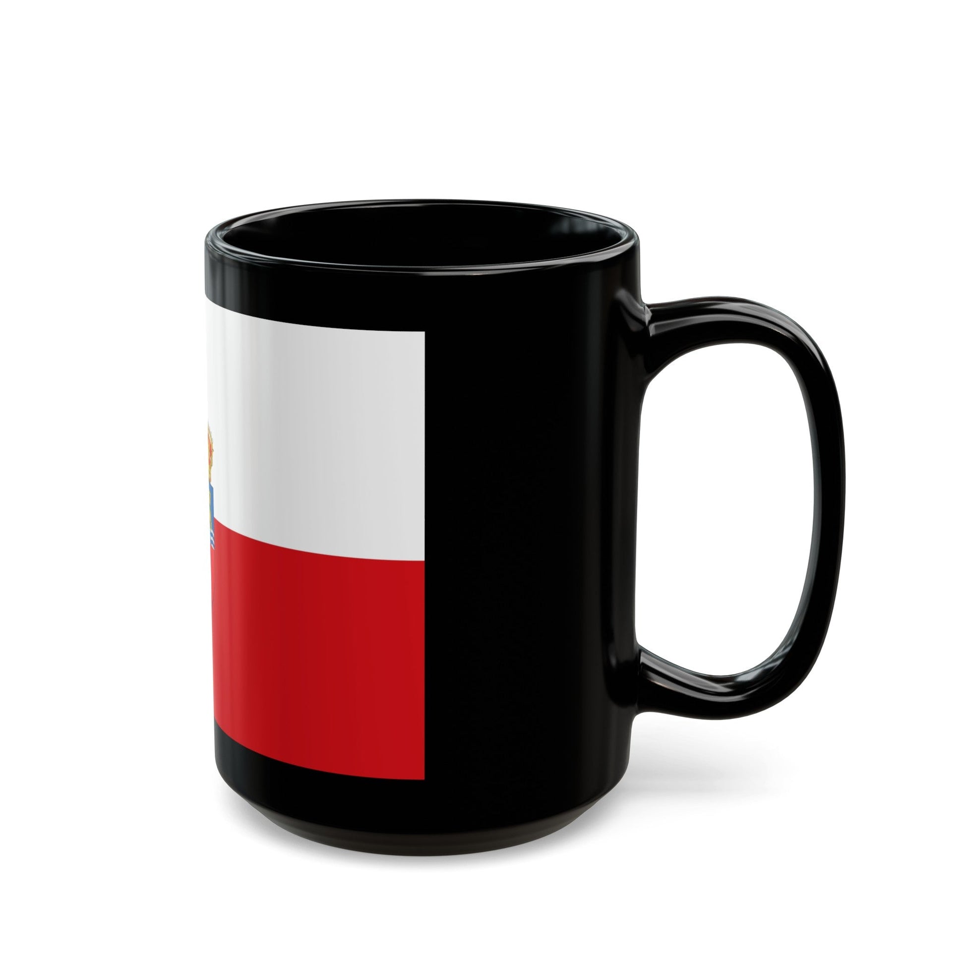 Flag of Cantabria Spain - Black Coffee Mug-The Sticker Space