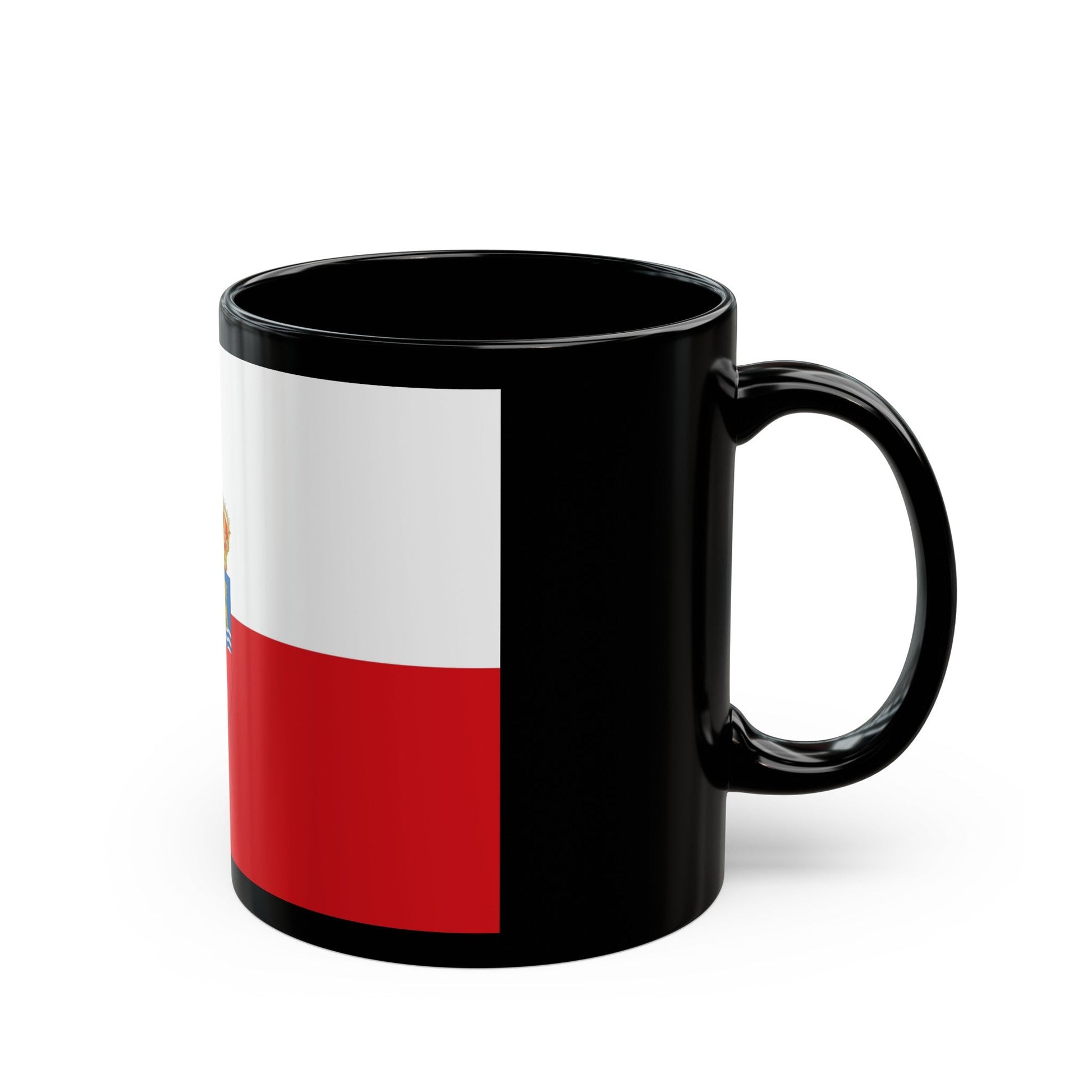 Flag of Cantabria Spain - Black Coffee Mug-The Sticker Space