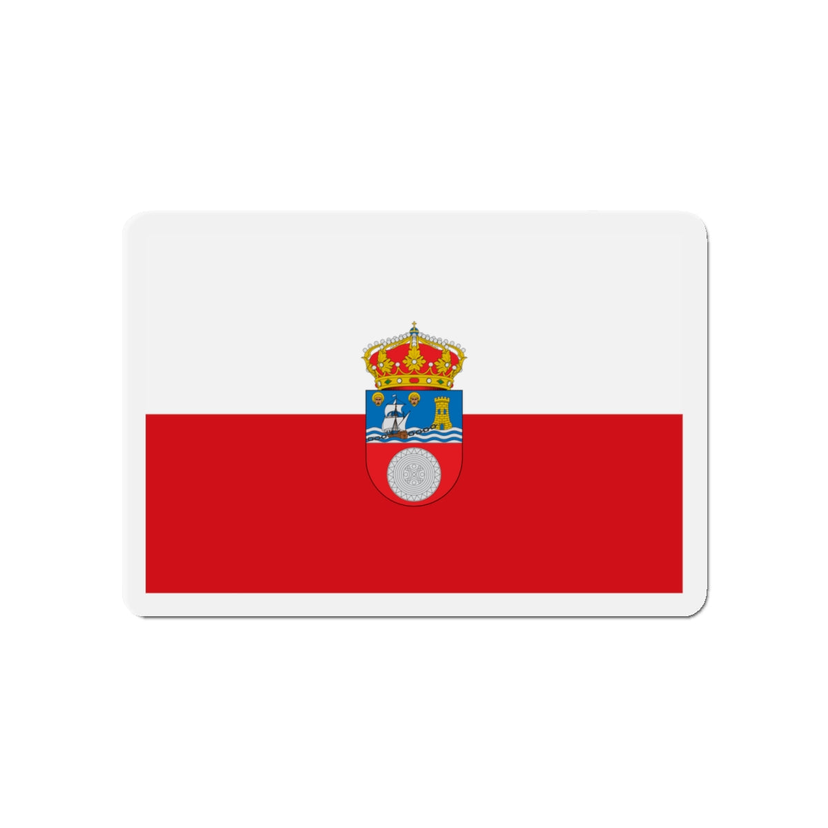 Flag of Cantabria Spain - Die-Cut Magnet-4" x 4"-The Sticker Space