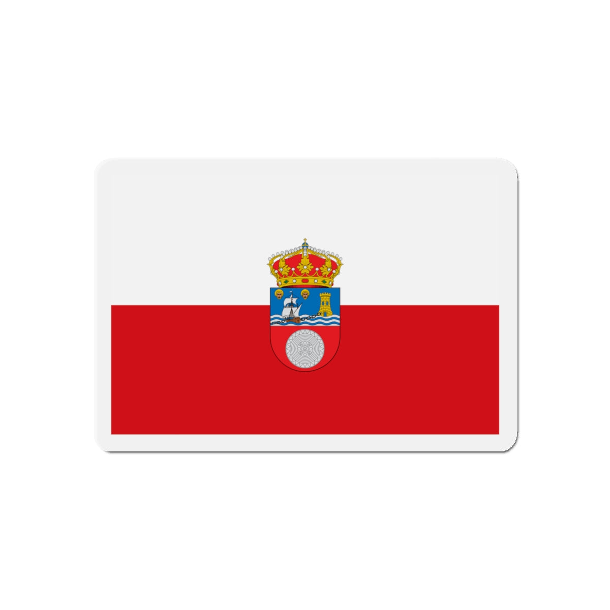 Flag of Cantabria Spain - Die-Cut Magnet-5" x 5"-The Sticker Space