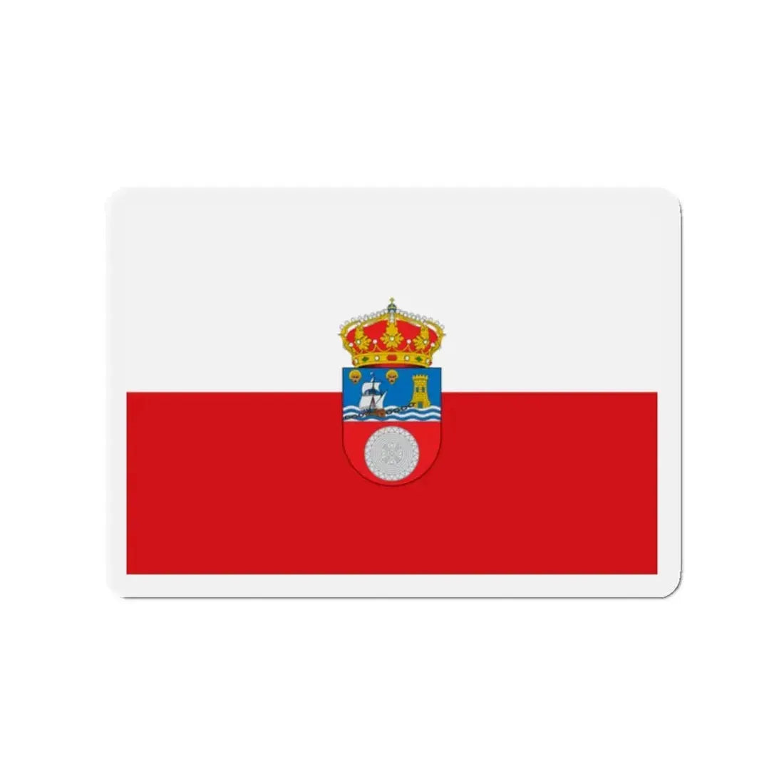 Flag of Cantabria Spain - Refrigerator Magnet 2 Inch - The Sticker Space