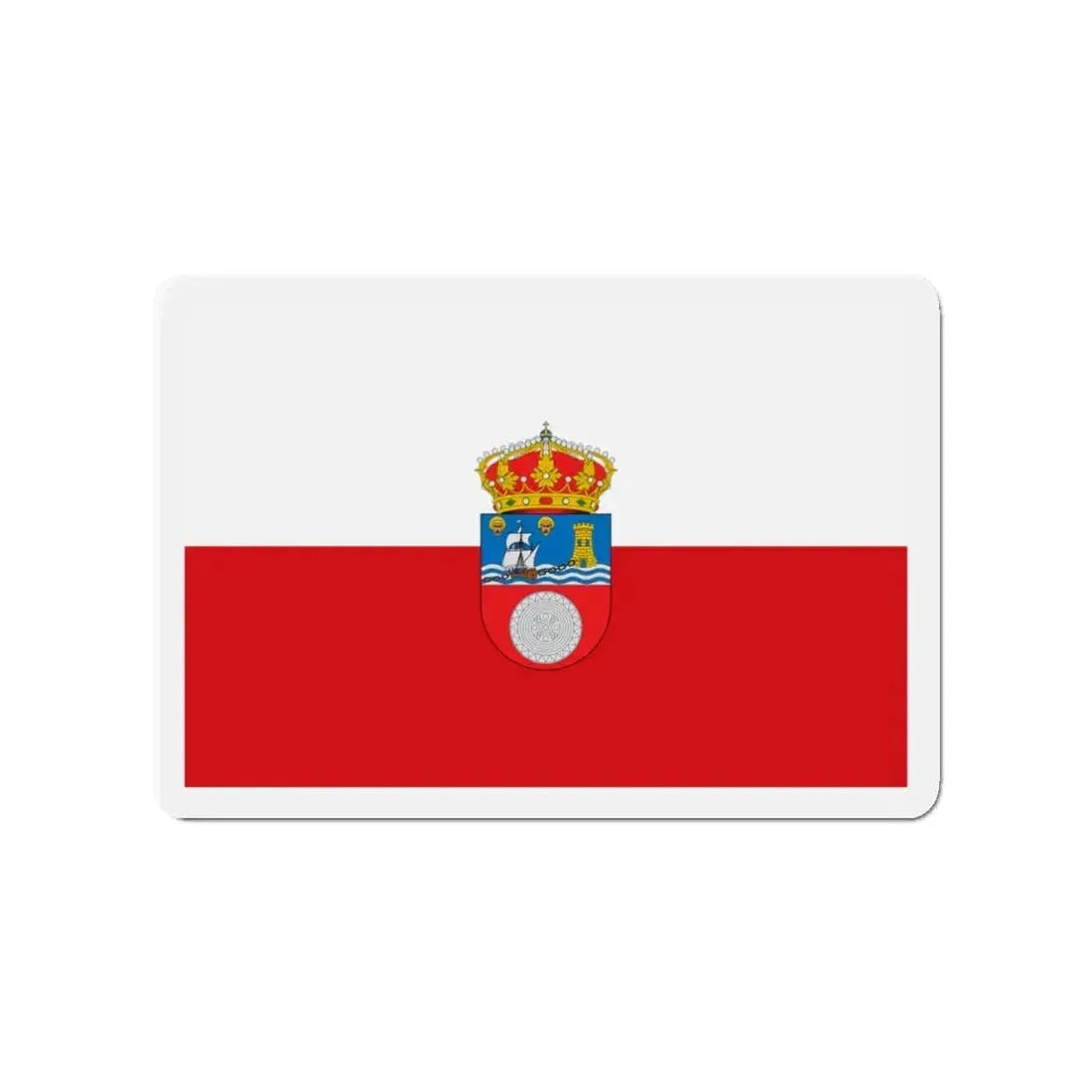 Flag of Cantabria Spain - Refrigerator Magnet 3 Inch - The Sticker Space