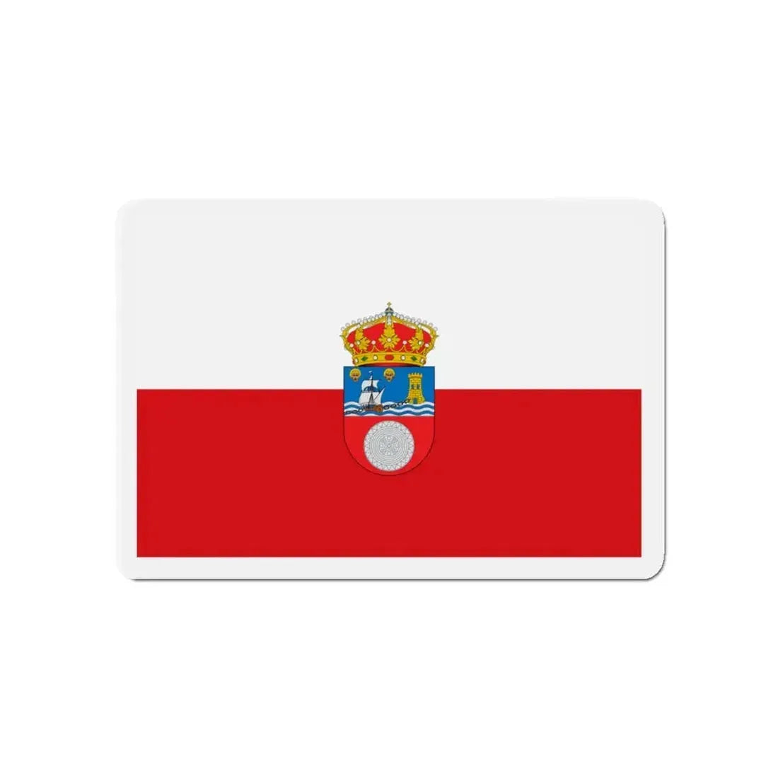 Flag of Cantabria Spain - Refrigerator Magnet 4 Inch - The Sticker Space